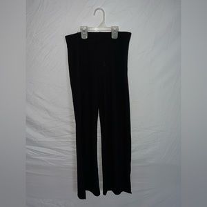 Ribbed lounge pants with slit